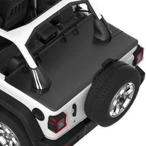 JOYTUTUS Tonneau Cover 4 Door Compatible with Wrangler JLU 2018-2025, Waterproof Trunk Cargo Cover JL Accessories