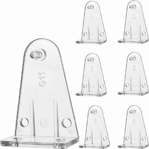 10pcs Hold Down Brackets Clear Plastic Blinds Bottom Rail Holder Clips Replacements for Horizontal Blinds and Windows Shades