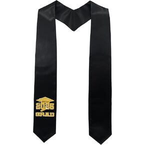 GraduationMall Graduation Stole Class of 2025 Adults Sublimation Congrat Graduate Honor Stoles Graduation Sash 72" Long