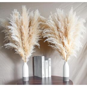 14 Stems 30" inch Dried Pampas Grass Decor Tall, Large Pompas Grass, Boho Neutral Home Decor Bouquet, Fluffy Pampass Grass for Floor Vase Wedding Floral Arrangements Wall Farmhouse Table Decor
