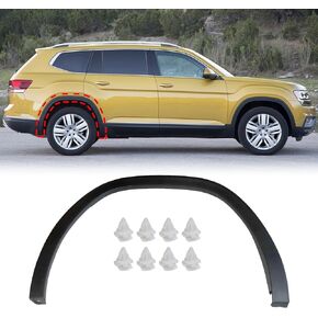 XQSMWF Rear Right Fender Molding Trim Compatible with Volkswagen Atlas 2018 2019 2020 3CN-853-818-B-9B9 3CN853818B9B9 Wheel Opening Arch Molding Trim
