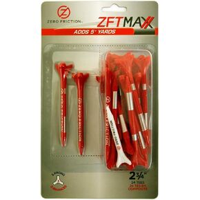 تيشيرت جولف Zero Friction للجنسين MAXX 3-Prong 2-3/4، أبيض/أزرق (24 تي شيرت/عبوة) أبيض in Kuwait