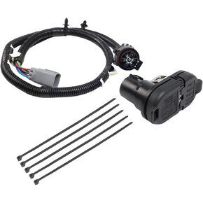 CK4T-13B576-KE Trailer Harness 4 و 7 PIN الخلفي موصل الأسلاك الأسلاك المزدوج 6447302 FIT FOR FORD TRANSIT 150 250 350 2015-2024