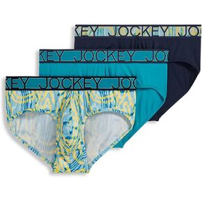 Jockey Men's Underwear Active Microfiber Brief - 3 Pack