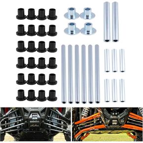 RYANSTAR RACING ATV Heavy Duty HDPE A Arm Bushing Kit Compatible with Polaris RZR 800 / RZR S / 4 800 2008-2014 Complete Kit with Enough Bushings for The Front and Rear
