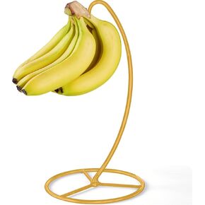 Banana Holder Stand, Banana Hanger Stand Black, Metal Bananas Tree Hanger to Keep Bananas Fresh for 15LB