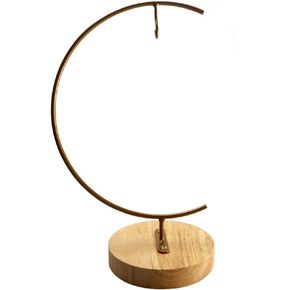 معلق زخرفة شاشة رف حامل الخطاف Chrismas زخرفة الحزب الحفل وعاء معلق Terrarium Home Office Decor Hanger (1 ، الذهب)