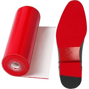 39 in Red Bottom Shoe Protector for Christian Louboutin Heels, Self-Adhesive Sole Guard for Women & Men, Anti-Slip Red Sole Protector Pads to Protect Louboutin Shoe Bottoms（5 * 39 in）
