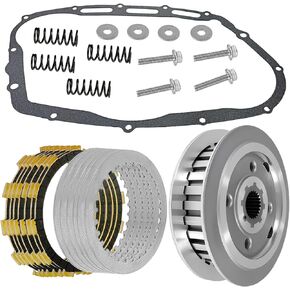 Boulevard M50 Clutch Kit & Clutch Center Inner Hub & Outer Pressure Plate & Gasket Fit for Boulevard M50 C50 S50 C50T Intruder Volusia 800 VL800 OEM#09116-06203 21441-37400
