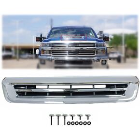 Hood Air Intake Grille For 2017 2018 2019 Silverado 2500 HD / 3500 HD