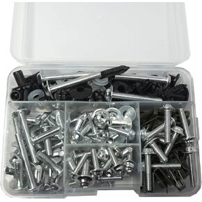 210 PCS Motorcycle Fairing Bolt Kit Screws Aluminum Fasteners Washers Nuts Screws Clips for Yamaha Kawasaki BMW Suzuki Honda Dirt Bike Sportbike Chopper Cafe Racer ATV Scooter(Red)