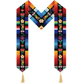 Mexican Graduation Stole | Mexican Sash for Graduation 2025 - Serape Stole | Estolas Para Graduación 2025 Mexicanas