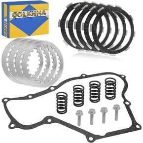 Clutch Kit & Friction Steel Plates Gasket Compatible with Honda CR80R CR80RB 1987-2002 CR85R CR85RB 2003-2007