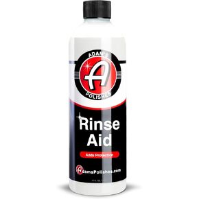 Adam's Polishes Rinse Aid 16oz - Enhances Gloss, Slickness, Color - Use With Foam Gun or Foam Cannon - Ceramic Coating Silica Infused Complete Vehicle Protectant and Exterior Sealant
