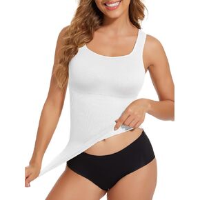 JOYSHAPER Women's Shapewear Tops for Tummy Control Shapewear Camisole Tanks Square Neck Compression Tank Tops Cami Shaper