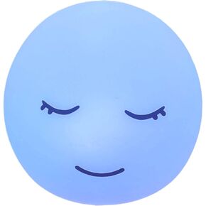 Breathing lamp Guided Visual Meditation Tool for Mindfulness, Slow Your Breathing & Calm Your Mind for Stress & Anxiety Relief, 3 Color and 478 Seconds Breathing Mode Silicone Cute Smiley face lamp