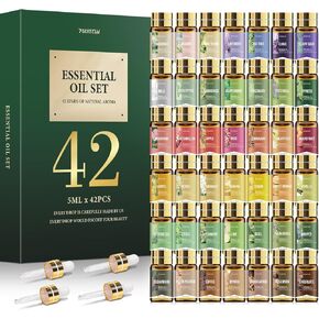 Essential Oil Set - Natural Essential Oils- Perfect for Diffuser, Massage,Soap, Candle Bath Bombs Making, 90x5 ML (0.17oz)