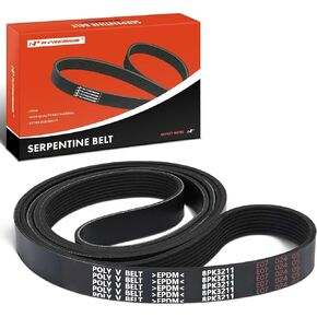 A-Premium Heavy-Duty Serpentine Drive Belt Compatible with Ram 2500 3500 4500 5500 2011-2012 & Dodge Ram 2500 3500 2003-2010, Ram 4500 5500 2008-2010 & Sterling Truck Bullet 45, Bullet 55, 5.9L 6.7L