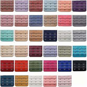 35 PCS Bra Extender 3 Hooks 3 صفوف ، حزام Bra Band Back Clips Extender ، ملحقات حمالة الصدر الداخلية ، امتداد مرن قابلة للتعديل زائد الحجم للنساء (ألوان عشوائية)
