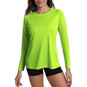 Women's UPF 50+ Rash Guard Long Sleeve Sun Protection UV SPF Shirts Lightweight Swim Cool T-Shirts