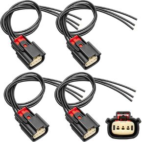 Anina 4PCS Ignition Coil Connector Pigtail Harness 9U2Z14S411EA for Ford V6 V8 Flex for Ford Edge Fusion F150 F350 F250 Super Duty Explorer Lincoln MKS MKT MKX