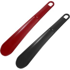 2 Pack Plastic Shoe Horns, Extra Long Handle Shoehorns for Men Women Travel Helpers Shoe Stick to Put on Your Shoes Portable for Seniors