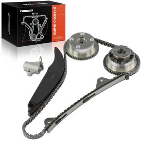 A-Premium 6PCS Engine Timing Chain Kit W/Sprocket & Tensioner & Guide Compatible with Hyundai Elantra 2011-2013, Elantra GT 2013 & Kia Soul 2012-2014 - DOHC, 1.8L 2.0L