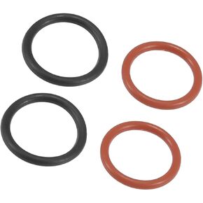 مضخة التوجيه السلطة O -Ring Seals Seals Seals Seals Supels Caupt for Honda Accord - حزمة من 4 مادة سوداء حمراء متينة