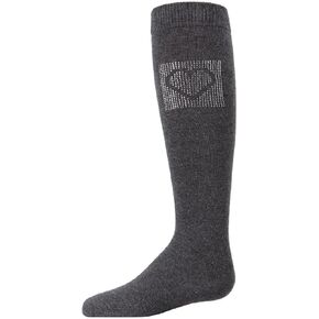 Memoi Rhinestone Girls Girls Knee High Cotton Socks