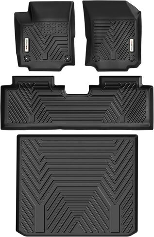 YITAMOTOR Floor Mats Fit for Tesla New Model Y Juniper 2025 5-Seater (NOT for 7-Seat), 9PCS TPE All-Weather Car Mats Full Set Interior Accessories with 1st & 2nd Row, Back Seat Mats and Cargo Liner in Kuwait