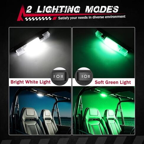 ضوء القبة الداخلية UTV مع مفتاح ، Fastchoy Auto Roll Bar Cage Mount Dome Light Battery Barly Bar Univers in Kuwait