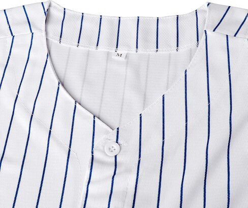 MESOSPERO Mens Button Down Shirts Short Sleeve Sports Uniforms Blank Baseball Jersey S-XXXL in Kuwait
