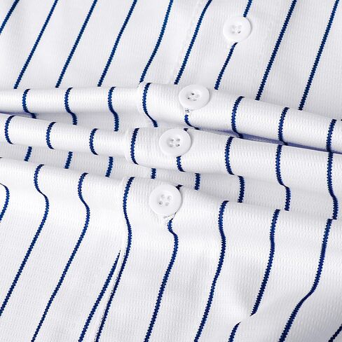 MESOSPERO Mens Button Down Shirts Short Sleeve Sports Uniforms Blank Baseball Jersey S-XXXL in Kuwait