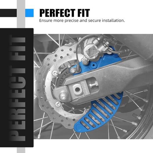 Black Rear Brake Disc Guard Protector Compatible with Yamaha Tenere 700 /XTZ700 2019 2020 2021 2022 2023 2024, 6061-T6 Aluminum, Anodization, CNC, Tenere 700 Accessories in Saudi Arabia