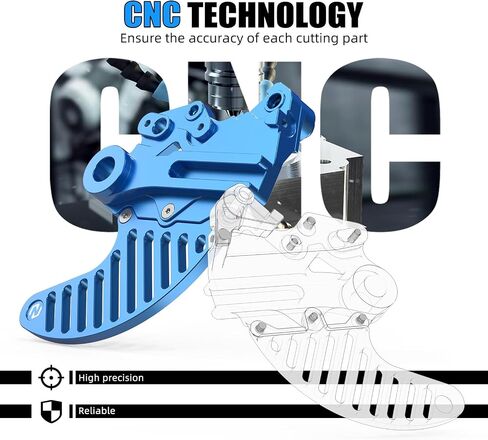 Black Rear Brake Disc Guard Protector Compatible with Yamaha Tenere 700 /XTZ700 2019 2020 2021 2022 2023 2024, 6061-T6 Aluminum, Anodization, CNC, Tenere 700 Accessories in Saudi Arabia