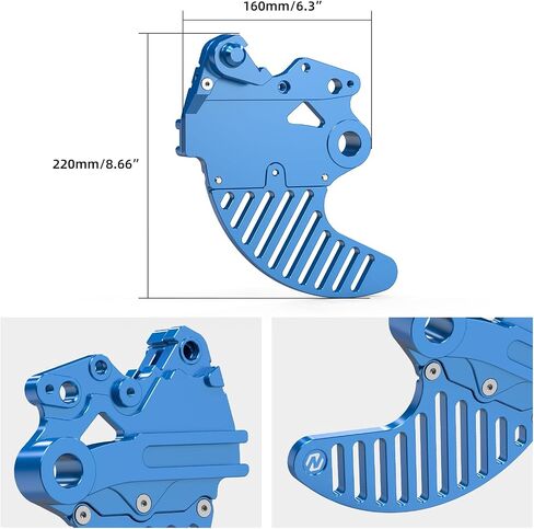 Black Rear Brake Disc Guard Protector Compatible with Yamaha Tenere 700 /XTZ700 2019 2020 2021 2022 2023 2024, 6061-T6 Aluminum, Anodization, CNC, Tenere 700 Accessories in Saudi Arabia