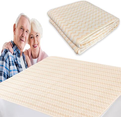 Adult Bed Pads Washable Waterproof Extra Large-60''x47'' 5-Layer Comfort Soft Extra Large Incontinence Bed Pads, Heavy Absorbency Nonslip Bed Wetting Pads Large in Saudi Arabia