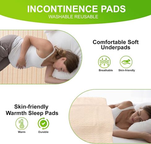 Adult Bed Pads Washable Waterproof Extra Large-60''x47'' 5-Layer Comfort Soft Extra Large Incontinence Bed Pads, Heavy Absorbency Nonslip Bed Wetting Pads Large in Saudi Arabia