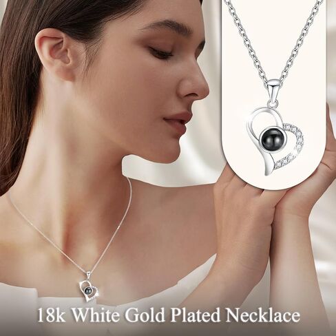 Preserved Real Rose-Eternal Flowers Rose Mothers Day for Mom Women Her Wife Girlfriend on Birthday Valentines with I Love You Necklace 100 Languages Romantic Gift in Saudi Arabia