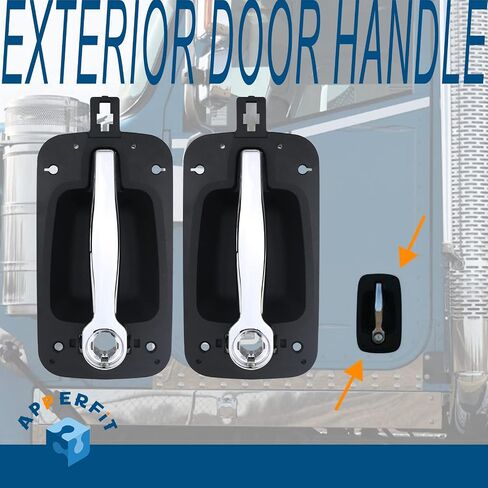 APPERFiT Upgraded Exterior Door Handle Left Driver Side/Right Passenger Side Compatible with International ProStar 2008-2014 in Saudi Arabia