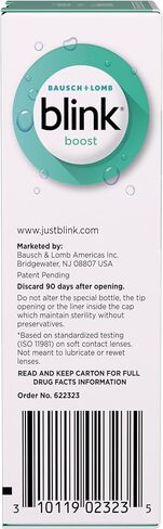 Blink Boost Preservative-Free Lubricating Eye Drops, Eye Care Drops for Dry Eyes, Instant Moisture for Dry Irritated Eyes & Comfort Throughout the Day, Contact Lens Friendly, 10 mL in Saudi Arabia