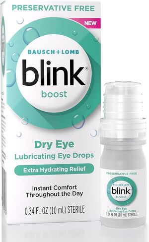 Blink Boost Preservative-Free Lubricating Eye Drops, Eye Care Drops for Dry Eyes, Instant Moisture for Dry Irritated Eyes & Comfort Throughout the Day, Contact Lens Friendly, 10 mL in Saudi Arabia