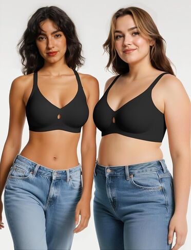 حمالات اللاسلكية للنساء بدون سلك غير سلس ، تغطية كاملة تغطية داعمة براليتات كل يوم صدرية in Kuwait