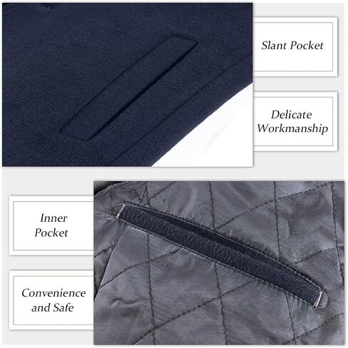 APTRO Men's Wool Trench Coat Winter Hoodie Coat Premium Business Wool Jacket in Kuwait
