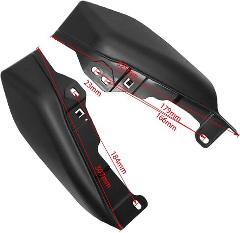 Mid Frame Air Deflectors Heat Shields Deflector 2009-2024 Compatible for Harley Davidson Touring Street Glide Road Glide Electra Glide Road King Ultra Limited Tri Glide CVO (Chrome) in Saudi Arabia