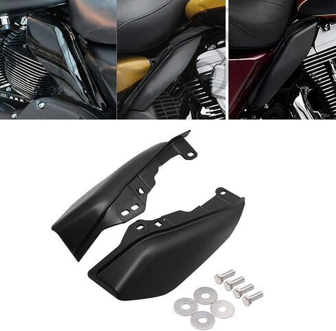 Mid Frame Air Deflectors Heat Shields Deflector 2009-2024 Compatible for Harley Davidson Touring Street Glide Road Glide Electra Glide Road King Ultra Limited Tri Glide CVO (Chrome) in Saudi Arabia