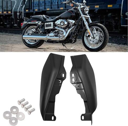 Mid Frame Air Deflectors Heat Shields Deflector 2009-2024 Compatible for Harley Davidson Touring Street Glide Road Glide Electra Glide Road King Ultra Limited Tri Glide CVO (Chrome) in Saudi Arabia