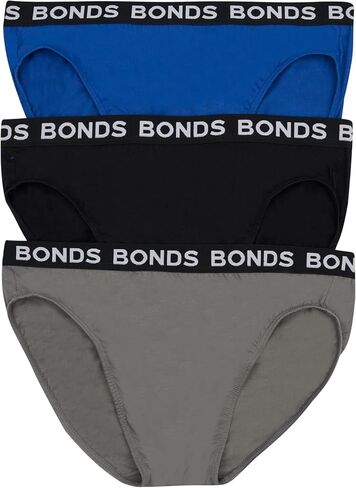 Bonds Classic Everyday Brief Underwear in Cotton Blend for Men, 3-Pack in Saudi Arabia