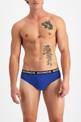 Bonds Classic Everyday Brief Underwear in Cotton Blend for Men, 3-Pack in Saudi Arabia