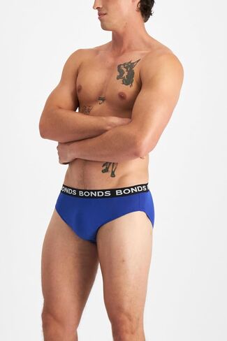 Bonds Classic Everyday Brief Underwear in Cotton Blend for Men, 3-Pack in Saudi Arabia